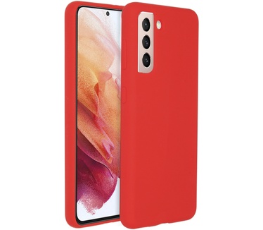 Accezz Liquid Silicone Backcover Galaxy S21 Plus - Rood