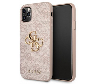 Guess 4G Metal Logo Back Case Apple iPhone 11 Pro (5.8") - Roze Roze