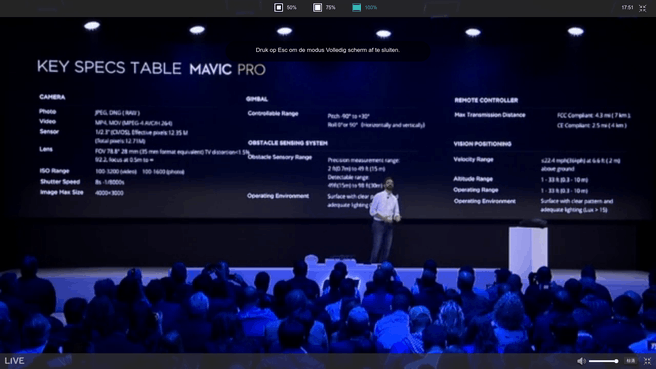 DJI Mavic Pro presentatie