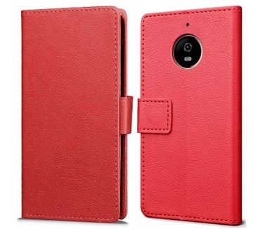 qMust Motorola Moto E4 Plus Wallet Hoesje Rood