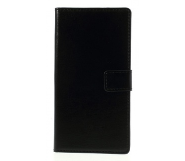 KEES Lederlook Portemonnee Hoesje Sony Xperia Z2 - Zwart