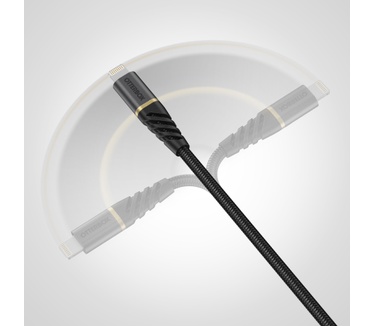 Otterbox Premium Cable USB C-Lightning 2M USB-PD, zwart