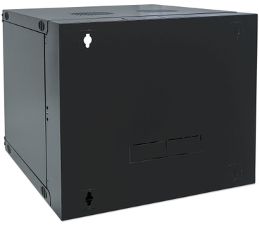 Intellinet 19" Double Section Wallmount Cabinet, 15U, 450mm depth, Flatpack, Black