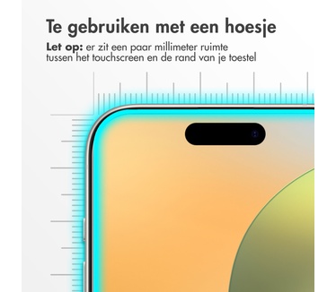 Accezz Gehard Glas Screenprotector iPhone 16 Pro
