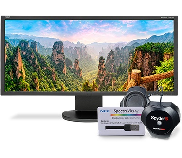 NEC EA295WMi met SpectraView II Zwart