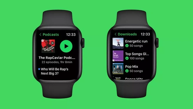 Spotify app voor WatchOS