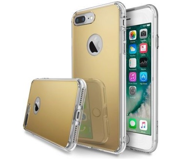 Ringke Fusion Mirror Apple iPhone 7 Plus spiegel hoesje Goud Goud