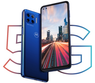 Motorola Moto G 5G Plus (4GB intern, 64GB opslag) Blauw