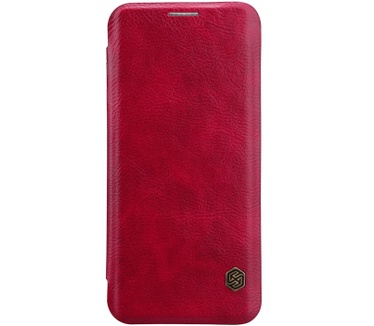 Nillkin Qin Slim Leather Book Case voor Samsung Galaxy S8 - Rood Rood