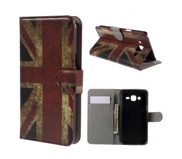 qMust Samsung Galaxy J5 wallet case - hoesje met stand - UK