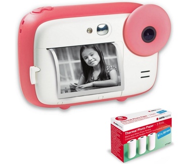 AgfaPhoto Realikids Instant Cam + 3 rollen fotopapier Roze