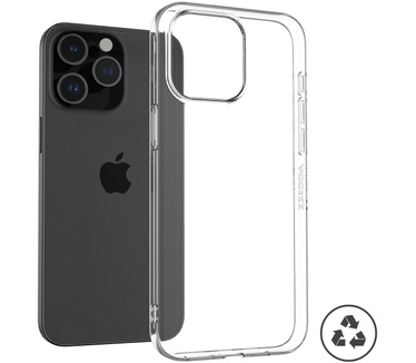 Accezz 100% Recycled Clear Backcover iPhone 15 Pro Max - Transparant