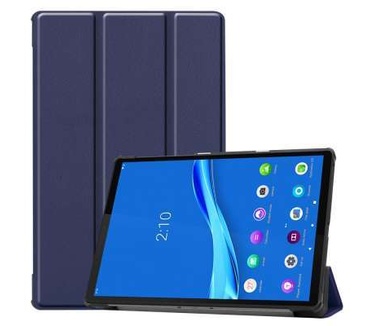 qMust Lenovo Tab M10 Plus Smart Tri-Fold Case - Blauw