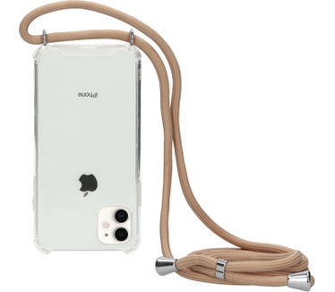 Mobiparts Lanyard Case Apple iPhone 11 Nude Cord
