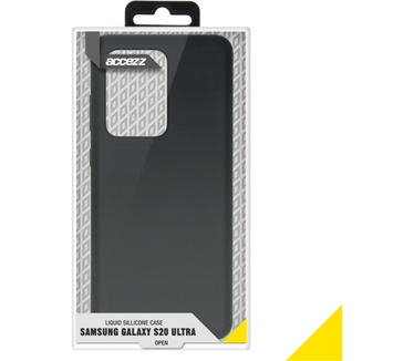 Accezz Liquid Silicone Backcover Samsung Galaxy S20 Ultra - Zwart