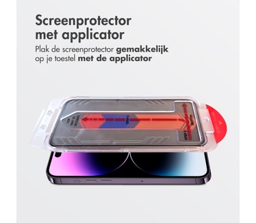 Accezz Gehard Glas Privacy Screenprotector + Applicator