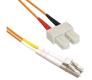 Eeconn Glasvezel Patchkabel, 62.5/125 (OM1), LC - SC, Duplex, 1.5m