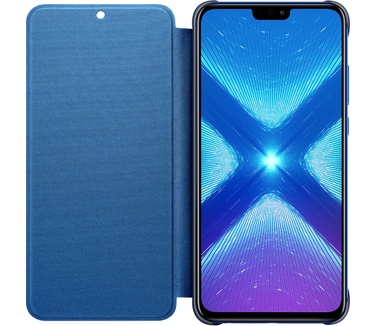 Honor 8X PU Flip Protective Cover (8X) Blauw
