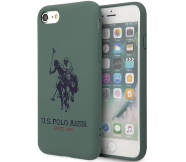 U.S. Polo Logo Silicone Hard Cover iPhone 7/8/SE (2020) - Groen  Groen