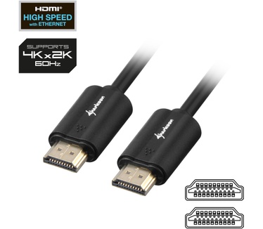 Sharkoon HDMI 2.0 kabel 4K (3,0m)
