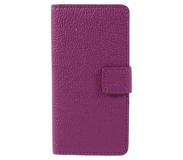 Kees Lederlook Portemonnee Hoesje Samsung Galaxy A3 (2016) - Roze