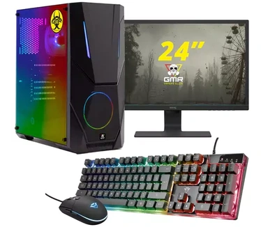 GMR - Ryzen 5 5600G - 500GB M.2 - RX 6500XT - GamePC.T1410524 - WiFi (GamePC.T1410524 + 24 Inch Monitor + Toetsenbord + Muis)