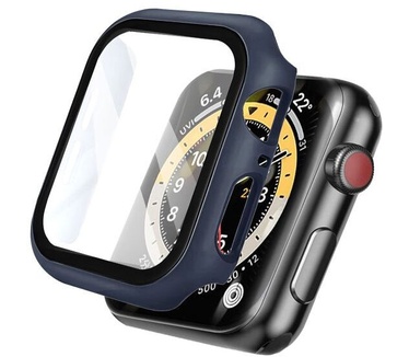 Imoshion Full Cover Hardcase voor Apple Watch 4 / 5 / 6 / SE 44 mm, Donkerblauw