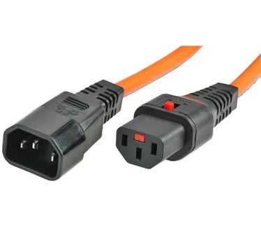 ACT 230V aansluitkabel C13 lockable  - C14 oranje Oranje