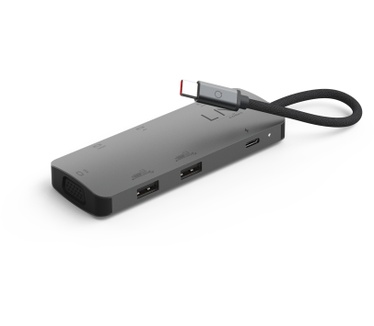 Linq LQ48019 - 7in1 4K Triple Display HDMI Adapter with PD and Peripheral Ports