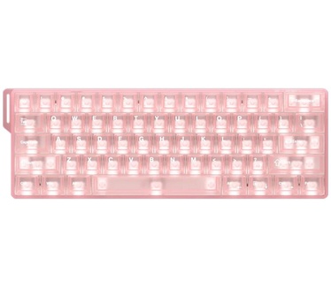 Dareu COOL 60 Pink-clear 60% ICE Blade Magnetische Switch 8K Hz Hall Effect Hotswap RGB Engelse Gaming Toetsenbord