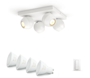 Philips Hue Buckram Spotlamp Wit (4-spot)