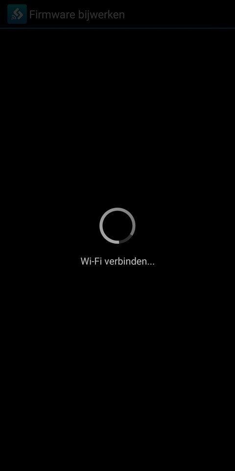 OI.Share app: OM-1 firmware update - stap 9b camera-instellingen laden (wifi verbinden)