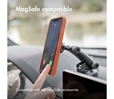 Accezz Leather Backcover met MagSafe iPhone 12 Pro Max - Bruin (iPhone 12 Pro Max) Bruin