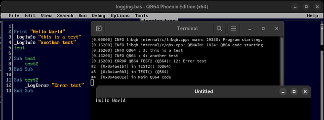 QB64 Phoenix Edition screenshot