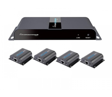 Techly HDMI 1x4 Extender Splitter over CAT6/6a/7 50m with IR pass-back