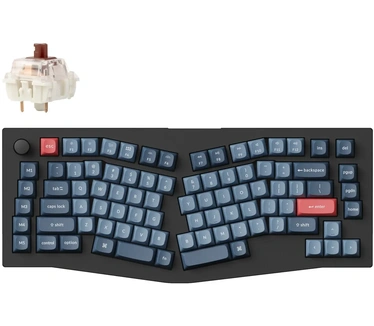 Keychron V10 Max Swappable RGB Backlight Brown Switch - Black - Knob Version