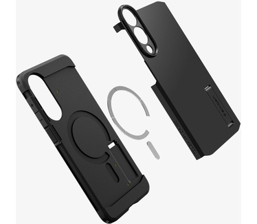 Spigen Galaxy S25 Edge Case Tough Armor AI (MagFit) Zwart