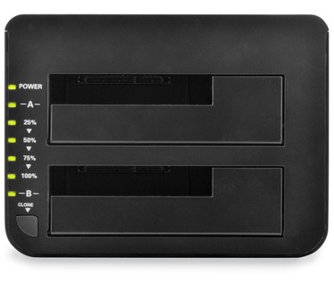 Digitus USB3.0 naar Dual SATA (6G) Zwart