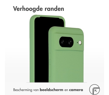 Accezz Liquid Silicone Backcover Google Pixel 8 - Groen