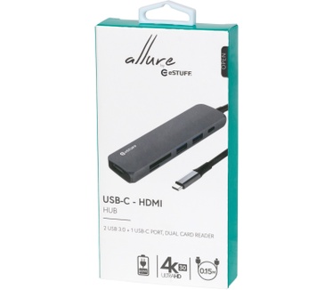 eStuff USB-C HDMI Hub Grey