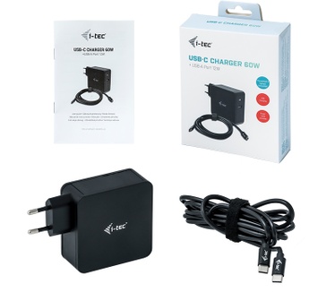 iTEC USB-C CHARGER 60W + USB-A Port 12W