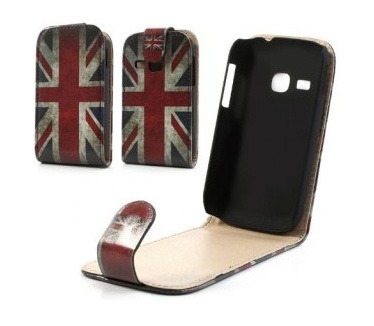 qMust Flip Case Samsung Galaxy Young (UK Flag)