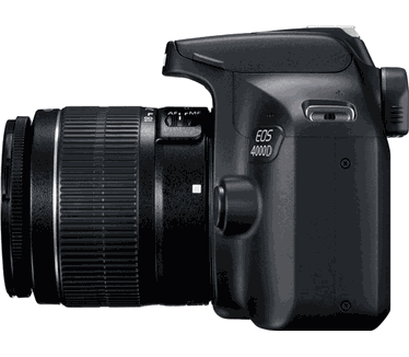 Canon EOS 4000D + 18-55mm f/3,5-5,6 + Tas + Geheugenkaart Zwart