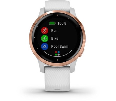 Garmin vívoactive 4s Rosé Goud (Wit)