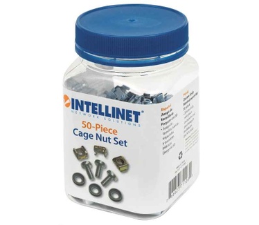 Intellinet Cage Nut Set, 50 pieces
