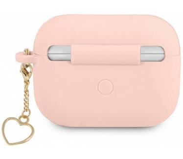 Guess Heart Silicone Case - Apple Airpods Pro (1e Gen) - Roze Roze