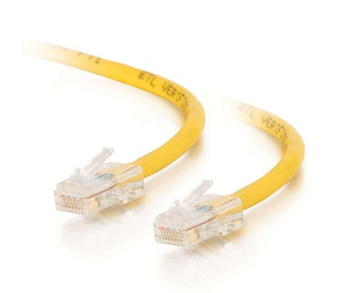 CablesToGo Cat5E Assembled UTP Patch Cable Yellow 1m