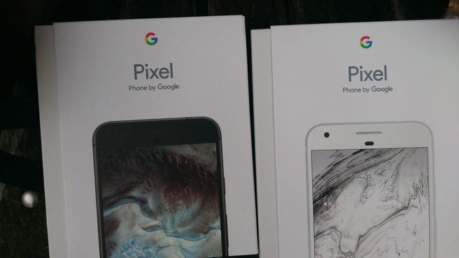 Google Pixels tijdens de koop in Duitsland, oktober 2016
