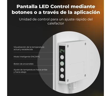 Aeno Infrarot Heizkörper Premium Eco Smart LED GH3S 700W WH retail