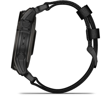 Garmin - 010-02931-01 - tactix® 7 - AMOLED Edition - Multisport smartwatch met aanraakscherm met extra zwarte siliconen band, Zwart (Zwart)